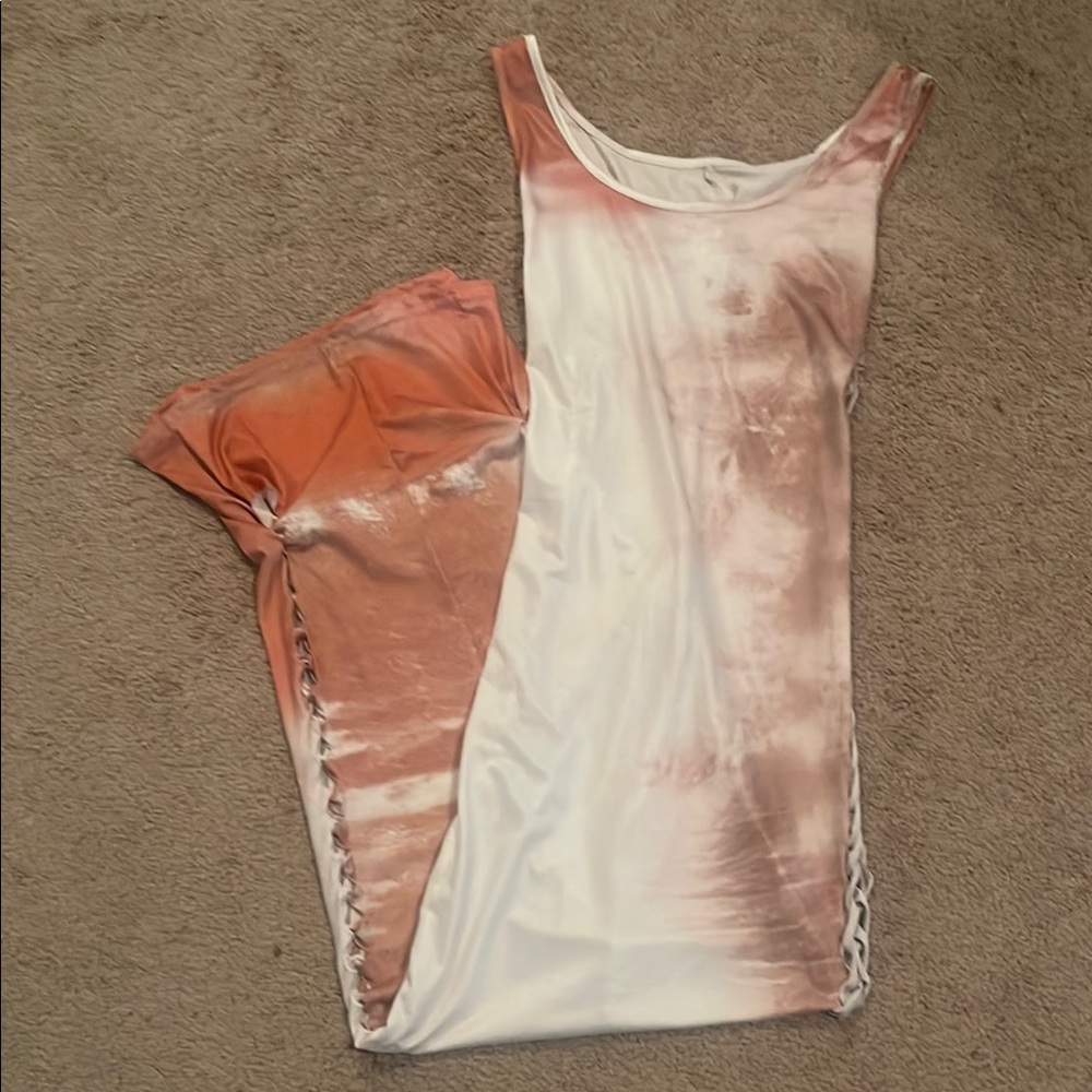 Tie-Dye Sleeveless Maxi Dress